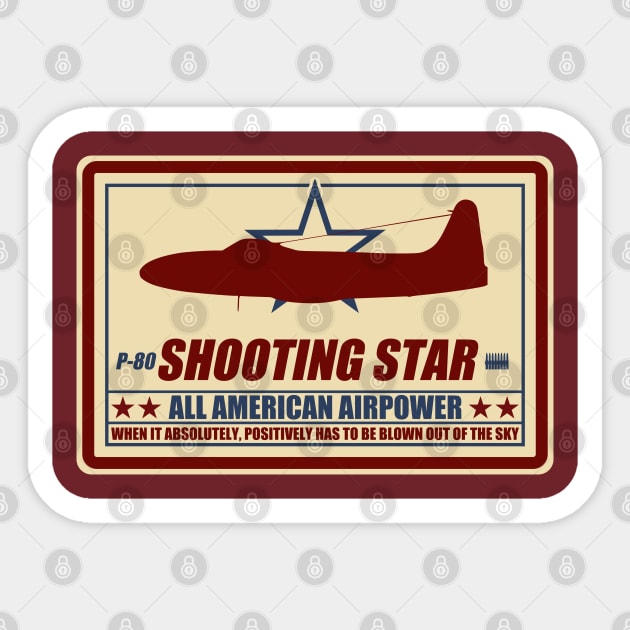 P-80 Shooting Star Sticker by TCP